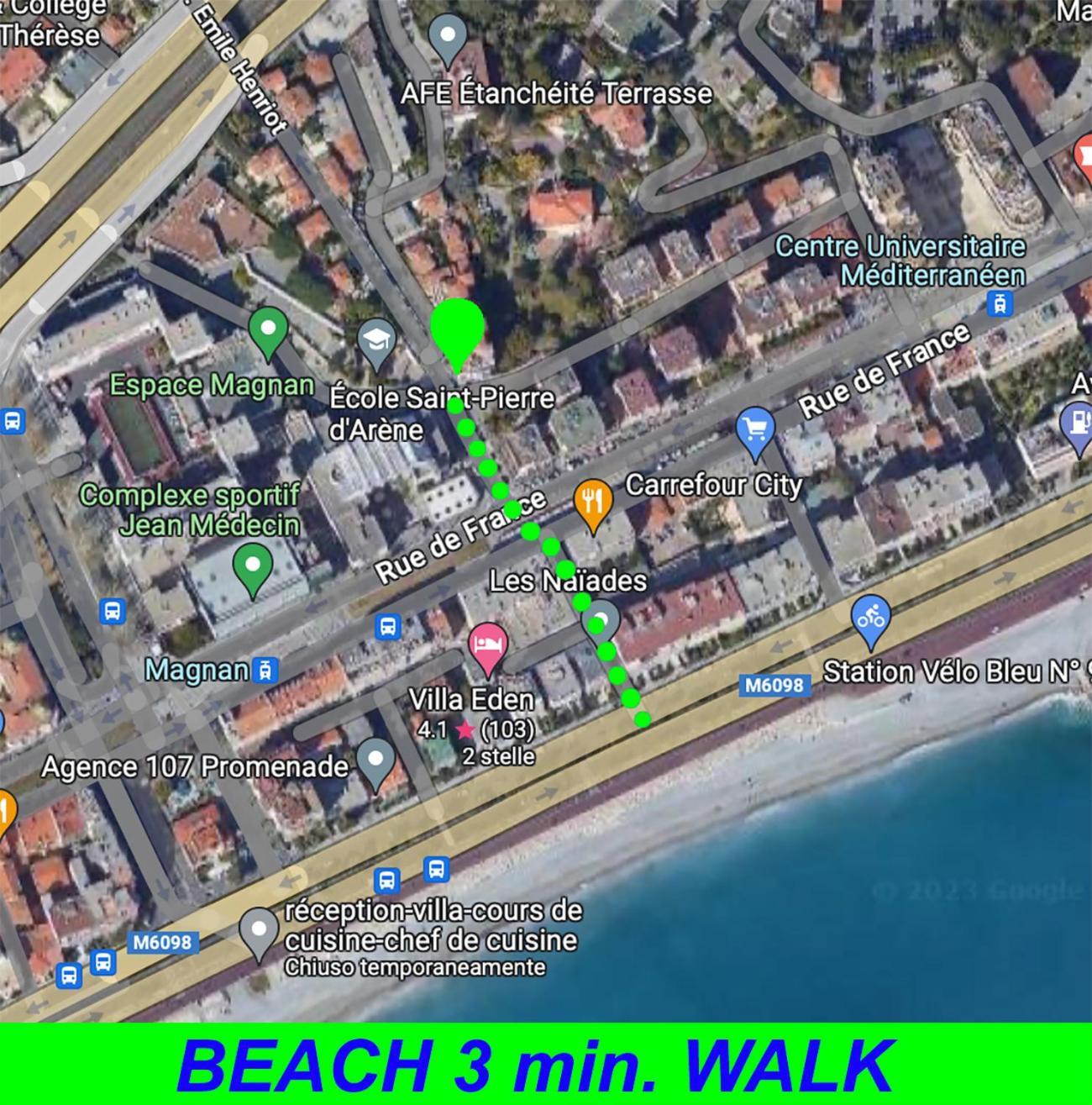 Beautiful Renovated Apartment ,Next To The Beach ! Air-C, Free Parking! Nice Buitenkant foto